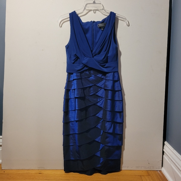Navy blue Collection Dressbarn cocktail dress - Picture 1 of 8